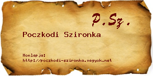 Poczkodi Szironka névjegykártya